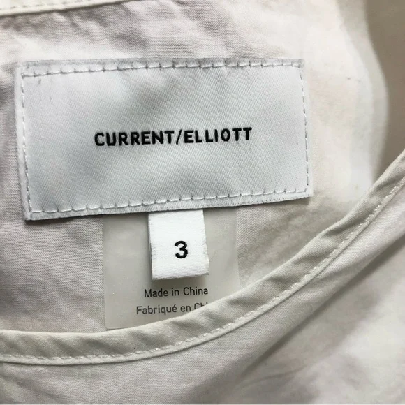 CURRENT/ELLIOT Ruffled Cotton-poplin Top In Sugar - Picture 6 of 9